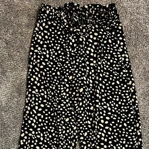 Fun Pattern Paper Bag Dress Pant